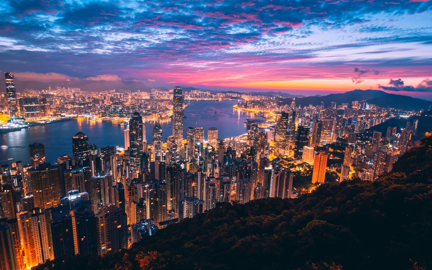 Hong Kong at dusk